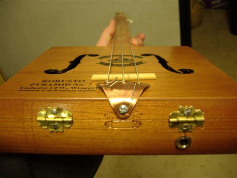 how to build electric cigar box guitar|homemade cigar box guitar.